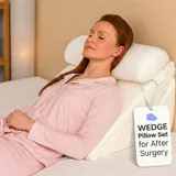 Adjustable bed wedge pillow for elevated sleeping