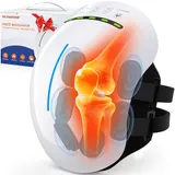Heated knee massager with vibration and compression