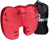Orthopedic memory foam seat cushion with coccyx cutout