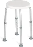 Lightweight aluminum shower stool for safe seated showering