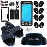 TENS and EMS muscle stimulator machine with electrode pads
