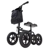 All-terrain knee walker with large pneumatic tires