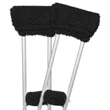 Sheepskin crutch pads for underarm rests and hand grips